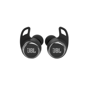 JBL Reflect Flow Pro - Black - Waterproof true wireless Noise Cancelling active sport earbuds - Front